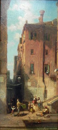 Carl Spitzweg Venetian Street oil painting picture